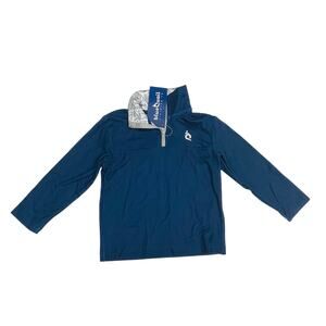 NWT Blue Quail Size 10 Navy Quarter Zip Pullover
